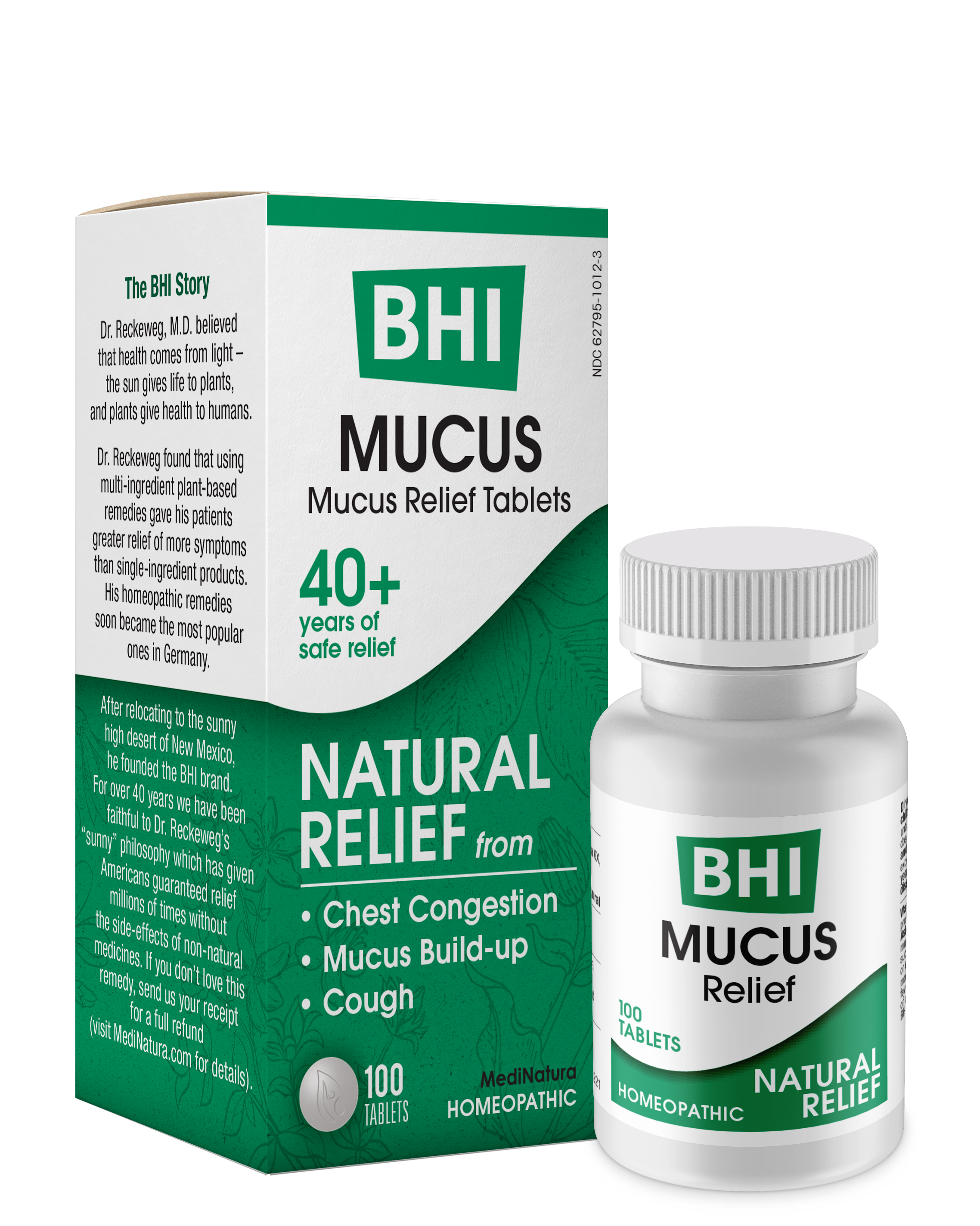 BHI Mucus Relief 100 Tablets