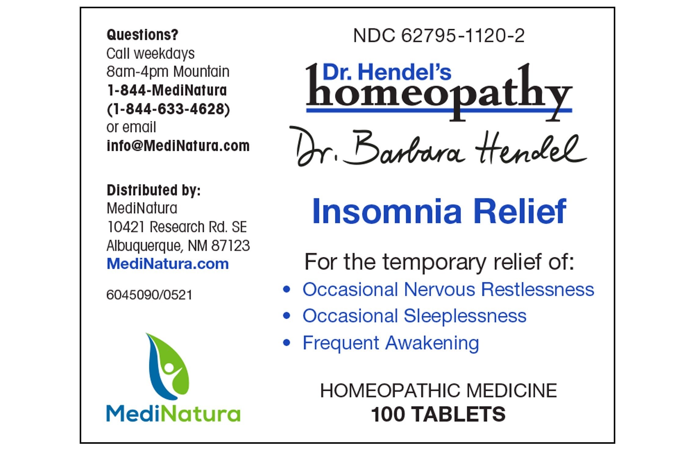 Dr Hendel Insomnia Distributed