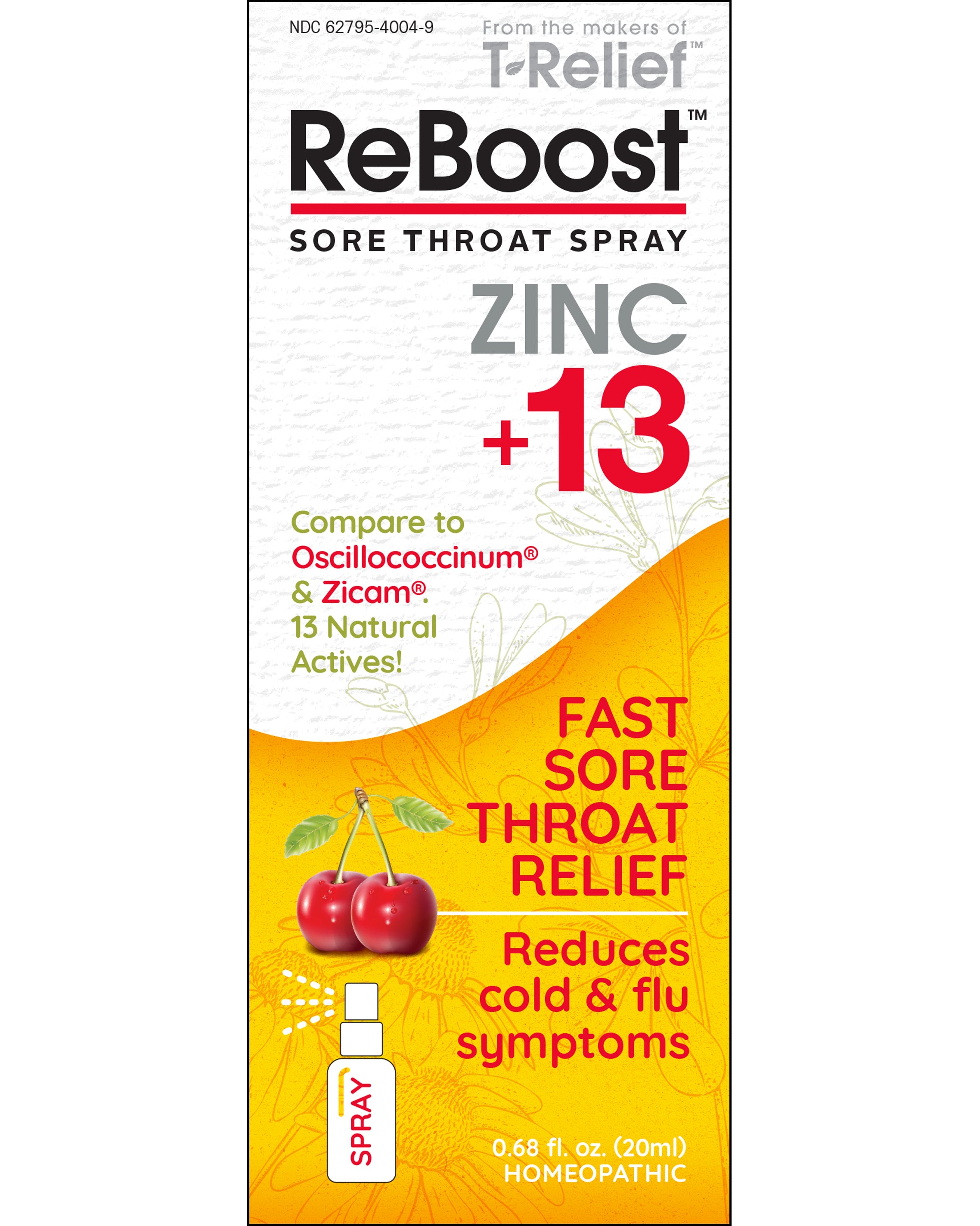 ReBoost Sore Throat Spray Cherry Front