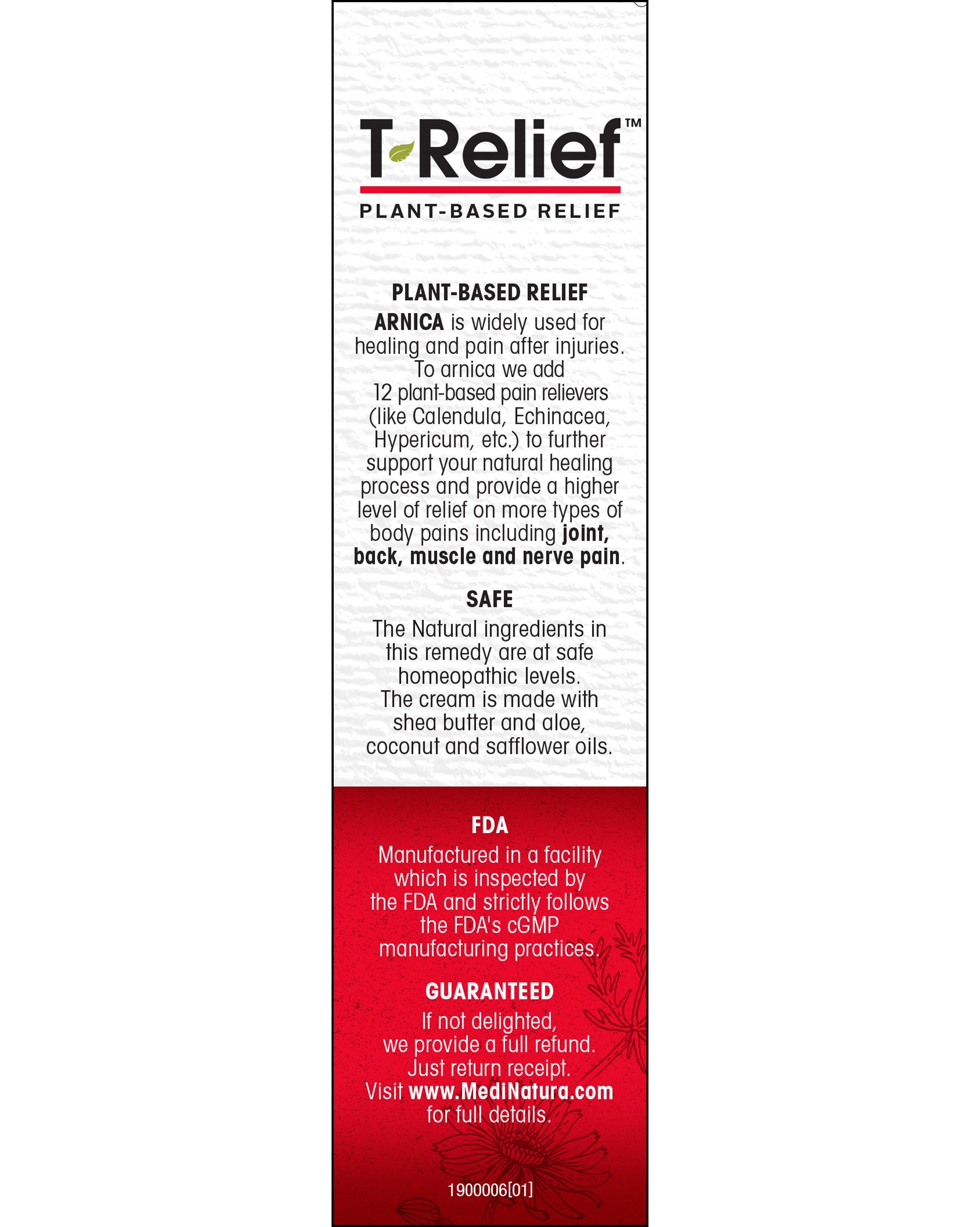 T-Relief Pain 2oz Cream Guarantee