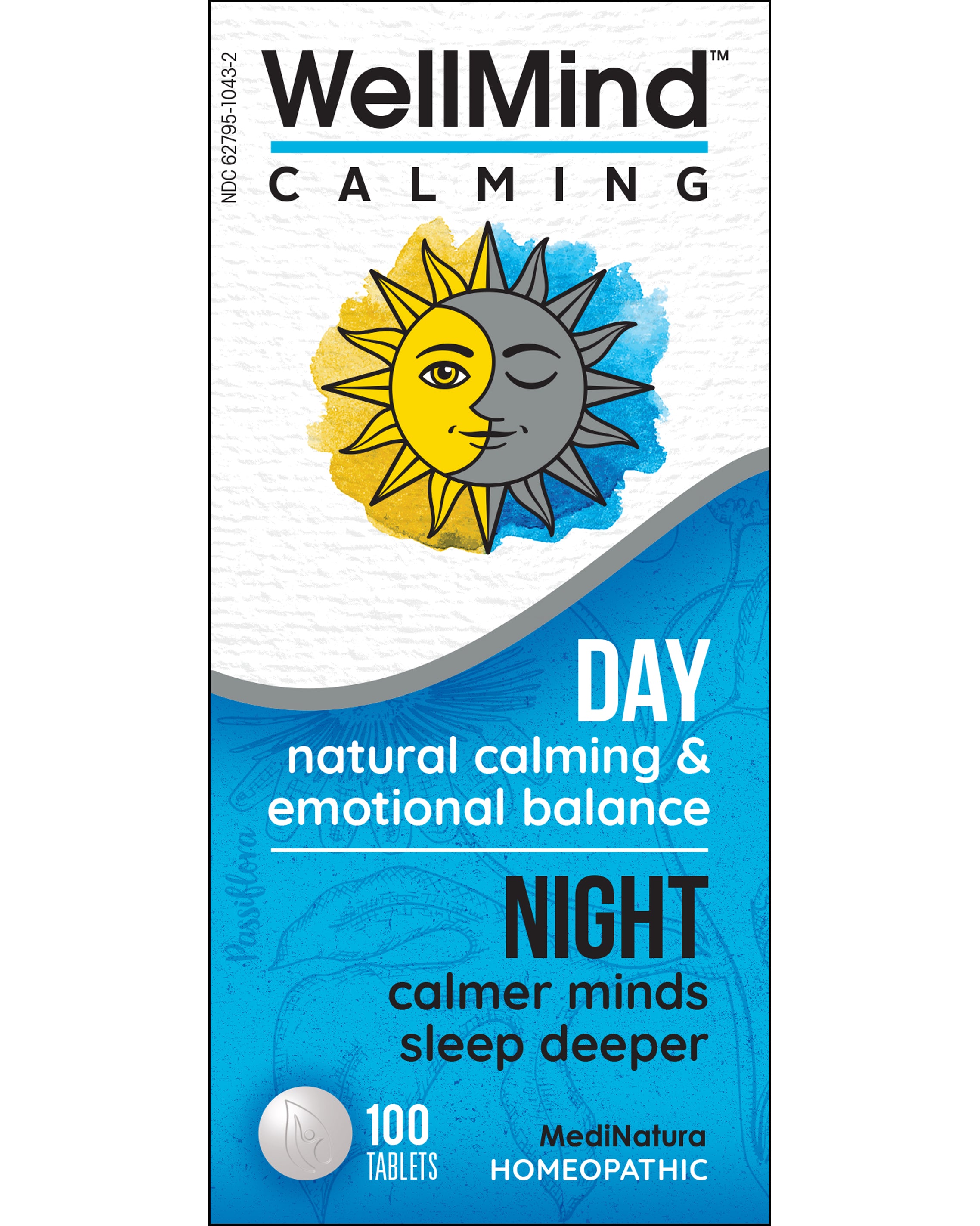 WellMind Calming 100 Tablets Front
