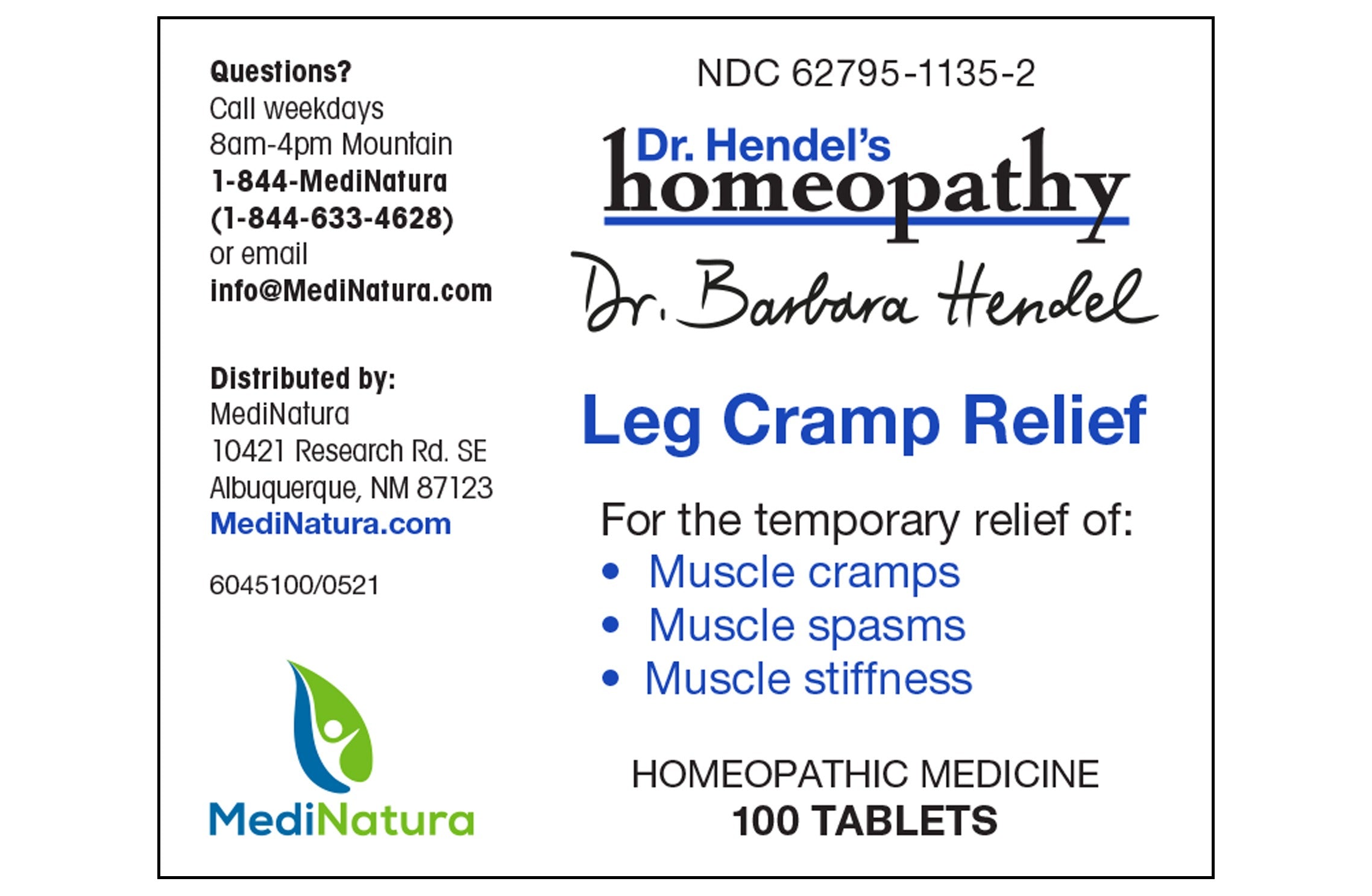 Dr-Hendel Leg Cramp Distributed