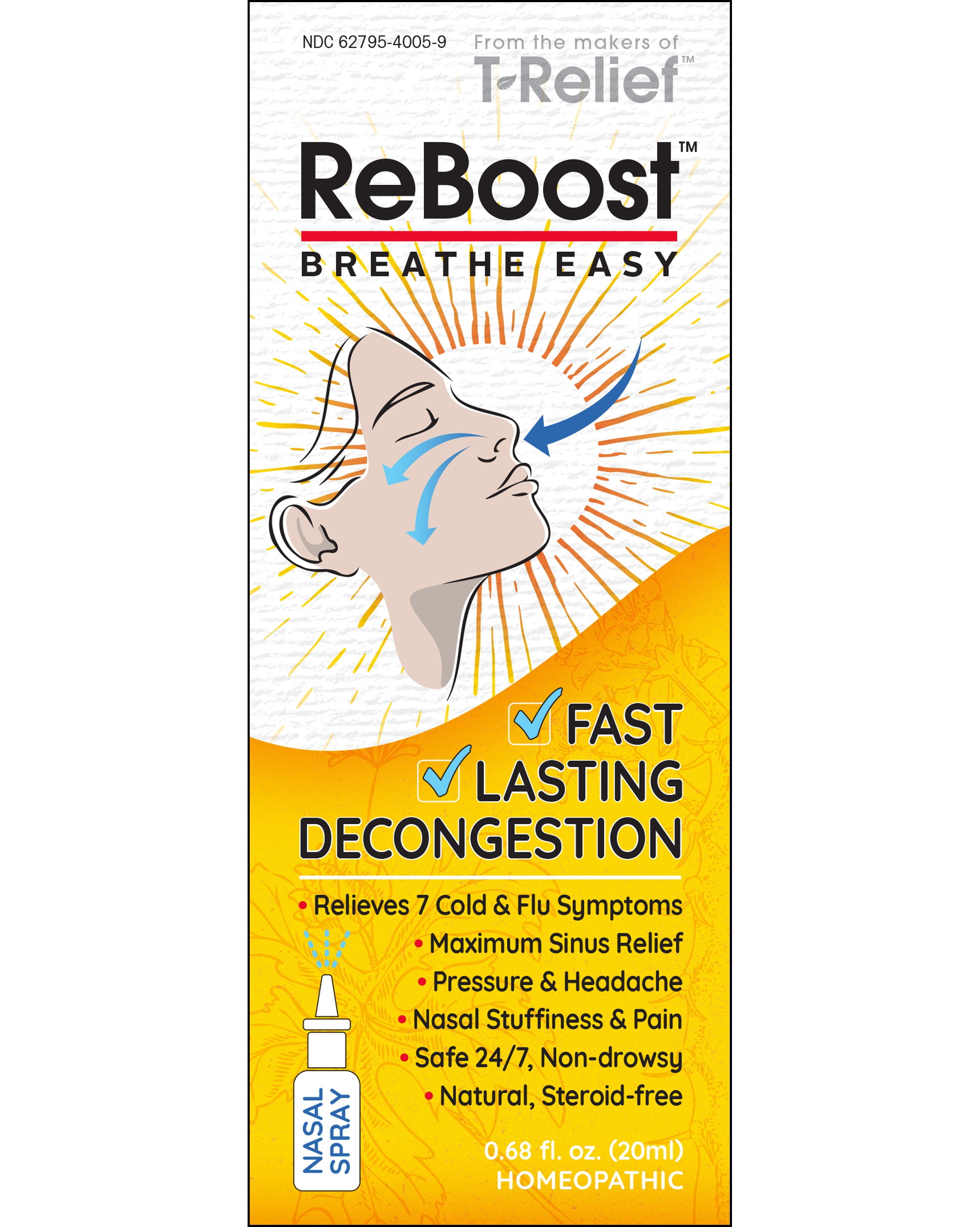 ReBoost Breathe Easy Decongestion Spray Front