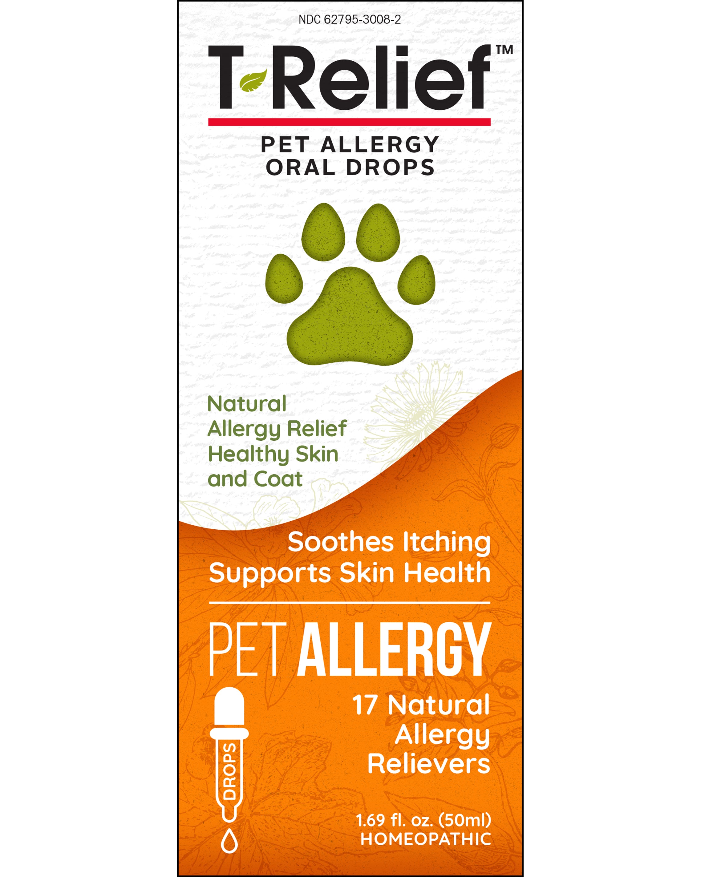 T-Relief PET Allergy Drops 50ml Front