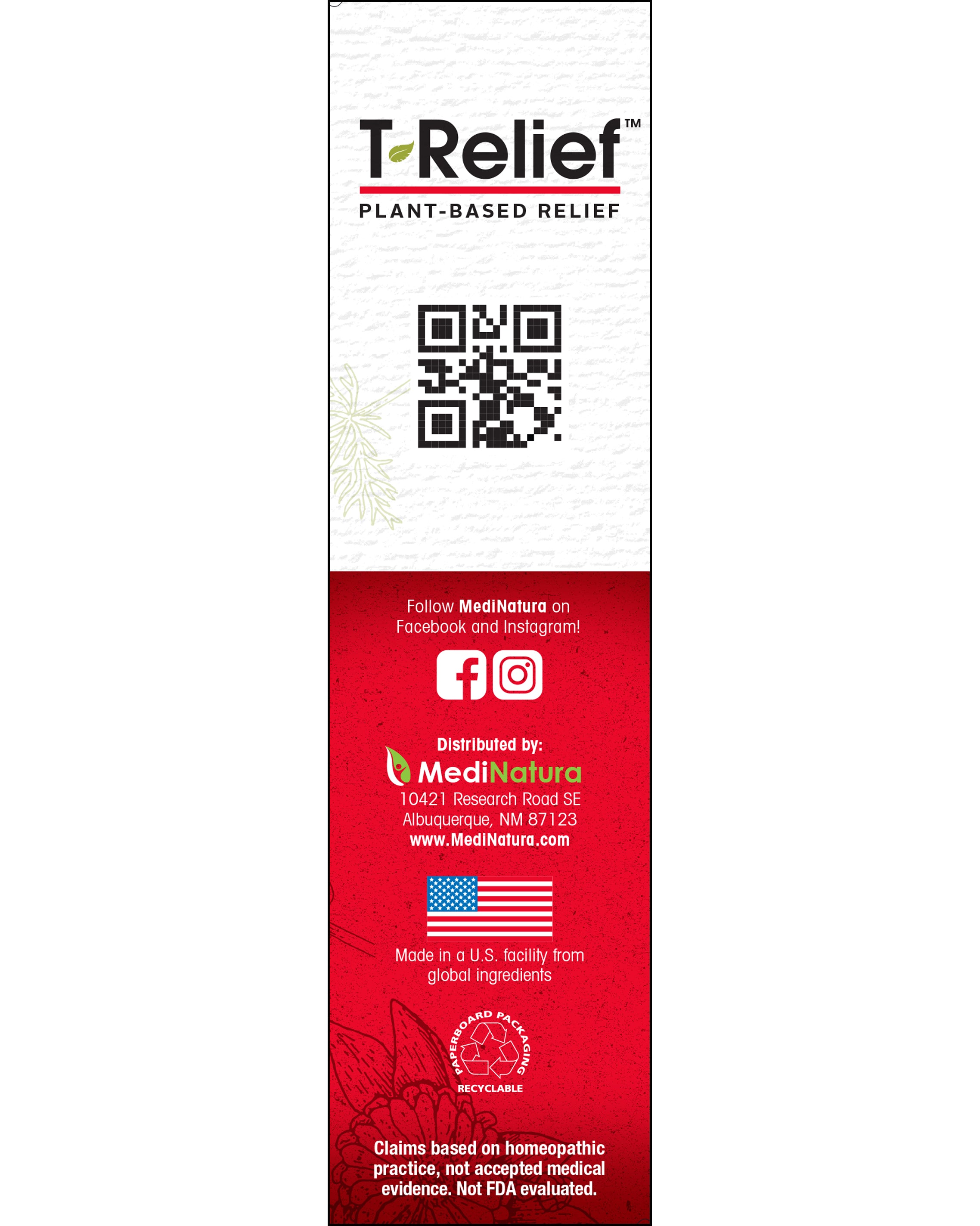 T-Relief Pain 2oz Cream Distributed