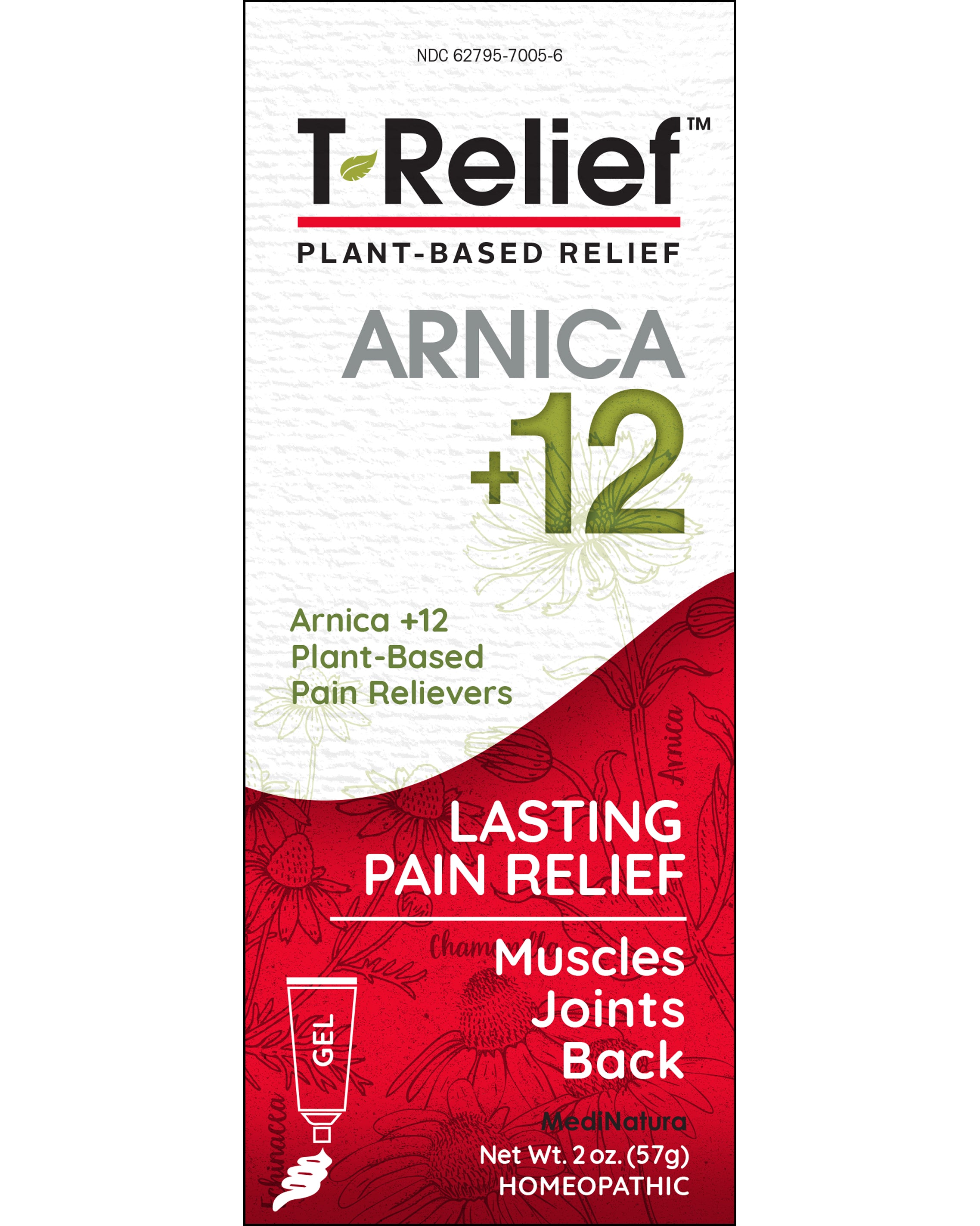 T-Relief Pain 2oz Gel Front