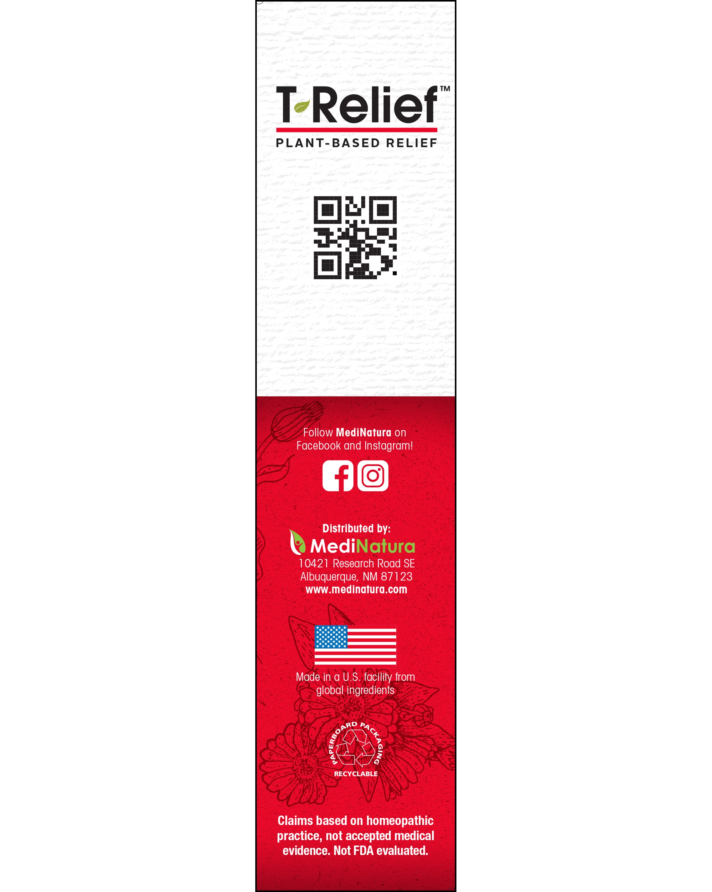 T-Relief Pain 4oz Cream Distributed