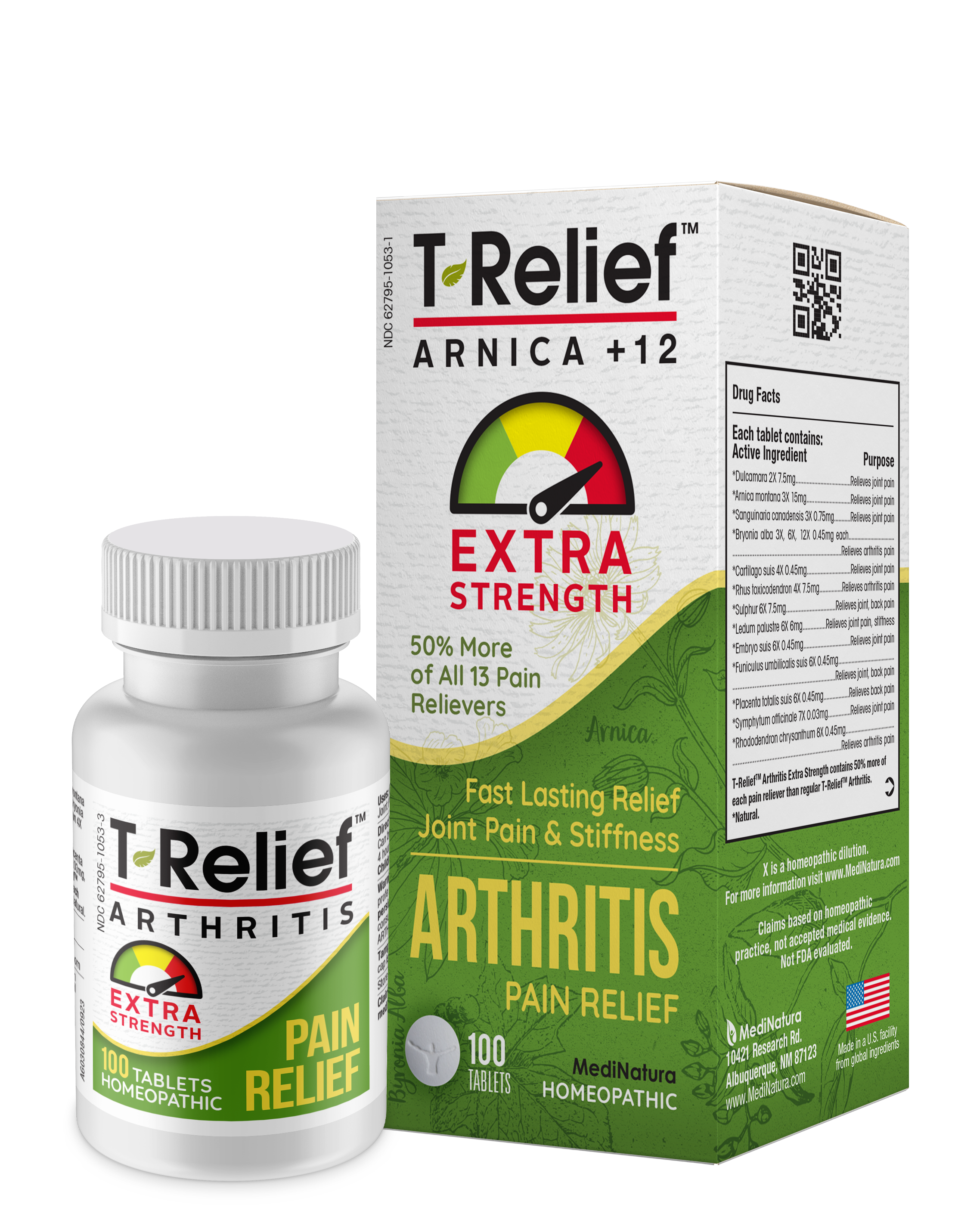 T-Relief Arthritis Extra Strength 100 Tablets